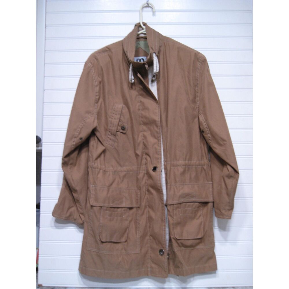 Vintage CS Signature Womens Khaki Full Zip All Weather Jacket Size S